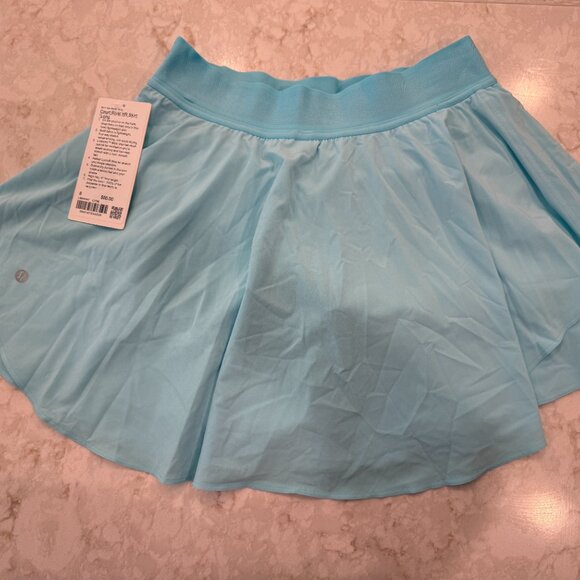 BNWT Women's Lululemon Court Rival HR Skirt Long Cyan Blue Size 8 - Picture 5 of 5
